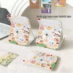 Gương trang điểm gấp họa tiết Snoopy, gương hoạt hình tiện dụng cho mọi lứa tuổi