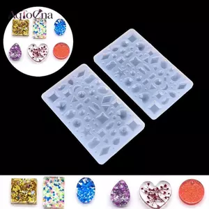 AqToCna 1X DIY Silicone Mặt Dây Chuyền Khuôn Làm Trang Sức Cho Nhựa Nelace Khuôn Thủ Công Dụng Cụ AqToCna