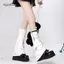 AqToCna 1 Cái Nữ Punk Goth Trái Tim Da PU Co Giãn Chân Nhẫn Trang Sức Cơ Thể Trên Chân Co Giãn Cơ Thể Dây Xích Suspender Garters Thắt Lưng AqToCna