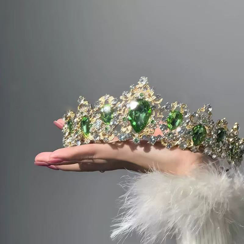 {Dream Kingdom} Đầm công chúa vương miện đính full kim cương, phụ kiện tóc, trang trí vương miện, phụ kiện ăn tối XWHR