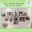 "Bộ 11 Tranh Decor Salon Tóc Nam Nữ, Dán Tường Không Khoan, Kèm Băng Keo Trang Trí"