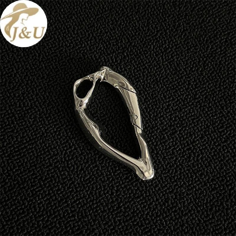 JU Kim Loại Hình Đặc Biệt Carabiner Móc Khóa Đa Năng Leo Núi Xe Chìa Khóa Gothic Bapa Eo Treo Trang Trí DIY Y2K VN