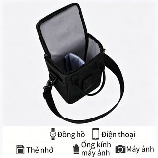 Túi đựng máy ảnh Túi đeo chéo Polyester chống sốc Túi đựng máy ảnh nhỏ Du lịch ngoài trời hàng ngày