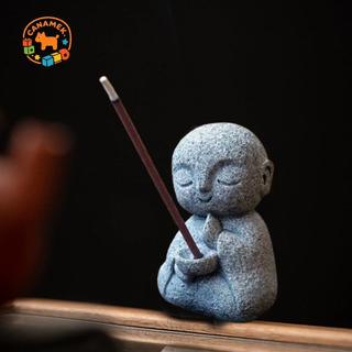 CANAMEK Nhật Bản Jizo Monk Hương Giá Đỡ Cho Sti Zen Monk Hương Đốt Đá Sa Thạch Phật Hương Sti Giá Đỡ CSF