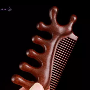 Massage 3 trong 1 Lưu Thông Máu Gỗ Đàn Hương Da Đầu Kinh Tuyến Thư Giãn Chống Tĩnh Điện Dụng Cụ Tạo Kiểu Salon Cung Cấp Bàn Chải Tóc