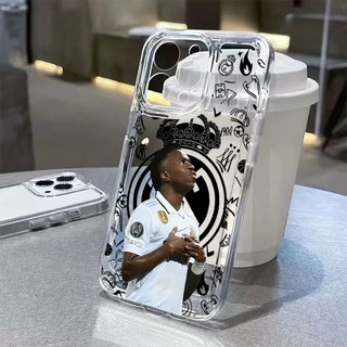 Cầu Thủ Bóng Đá Thích Hợp Cho iPhone 16 17 Pro Max Ốp Điện Thoại 11 XSMax 12 Pro 15 ProMax 17 Pro XR 14 Pro 8plus 13 ProMax TPU Mềm Chống Rơi Đệm