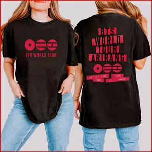 YB1 BTS JIN J-HOPE 2026 Áo thun cotton World Tour Arirang tee Buổi hòa nhạc Merch tay ngắn BY1