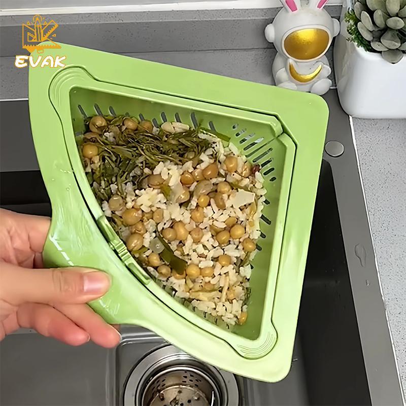 Bộ lọc bồn rửa từ tính hình tam giác Alittlesetrtu - Bộ thu gom rác thải thực phẩm nhà bếp VN