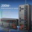 Bộ chuyển đổi nguồn biến tần ô tô THEGIRL8B, Bộ chuyển đổi ô tô 12V / 24V sang DC220V 200W, Ổ cắm sạc đa năng thực tế 3 cổng USB QC3.0 Bộ sạc ô tô RV