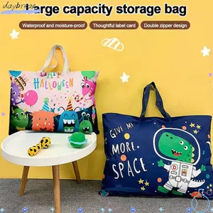 Túi bà bầu DAYBREAK Mommy, Túi đựng chăn bông mẫu giáo in hình hoạt hình nhẹ, Vải sáng tạo Túi đóng gói quần áo đa năng có thể gập lại Túi đựng đồ dùng cho trẻ mẫu giáo
