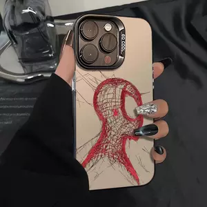 Vỏ lưng iPhone 17 ProMax/16/15/14/13 nét đỏ đơn giản TPU mềm chống sốc 4 gócVỏ cứng