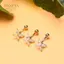 PNPIA- Zircon Pha Lê Bụng Xuyên Nhẫn Rốn Vòng Phẫu Thuật Bướm Trang Sức Cơ Thể
