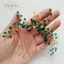 PNPIA- Thời Trang Quyến Rũ Kim Cương Giả Xanh Tóc Nữ Tiara Phụ Kiện Tóc Cô Dâu Cưới Đầu Đồ Trang Trí Mũ Kẹp Tóc