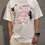100% Cotton Cao Cấp Hồ Nam Vẽ Tay Phong Cách In Chữ Tay Ngắn Nam Nữ Rời Cổ Tròn Áo Thun Thường Ngày top Mùa Hè