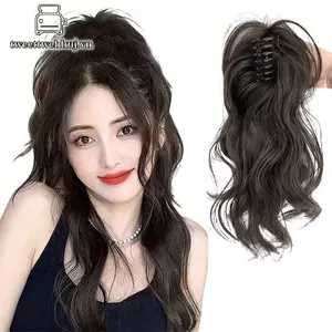 Nhíp Tổng Hợp Móng Vuốt Kẹp Đuôi Ngựa Phần Mở Rộng Tóc Ngắn Xoăn Tự Nhiên Đuôi Giả Tóc Cho Nữ Đuôi Ngựa Bla Hairp VN