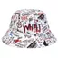 Mũ xô PYCOU, Mũ ngư dân thoáng khí Hip Hop, Chữ thời trang Graffiti Mũ chống nắng ngoài trời có thể điều chỉnh Sử dụng bốn mùa