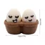 FUHUIOT Foods Clicker Móc Chìa Khóa, Trứng Chiên In 3D Pizza Cookie Clicker, Trứng Đôi Chống Thấm Nước PLA Mô Phỏng Bánh Cảm Giác Clicker Đồ Chơi Hàng Ngày