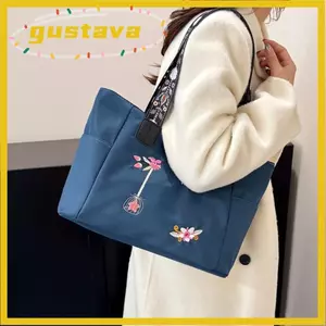 Túi đeo vai GUSTAVA, Túi mua sắm chống nước nhẹ, Túi Tote sức chứa lớn bằng Nylon thời trang dành cho nữ