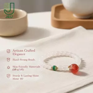 Vòng tay phong cách Trung Quốc Boho dành cho nữ có mặt dây chuyền đào Luy Trang trí thủ công