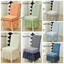 JUNYUE88US Vỏ bọc ghế ăn bằng vải Jacquard co giãn, Tấm bảo vệ nắp ghế chống mài mòn chống bụi, Bọc toàn bộ Vỏ bọc ghế dự tiệc dày chống trượt Phòng khách