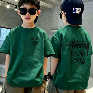 Áo Thun Trẻ Em Unisex In Chữ Thời Trang, Cotton Mềm, Áo Ngắn Tay, Phù Hợp Đi Học & Chơi, Cho Bé 3-12 Tuổi
