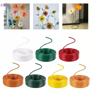 Ống nhựa nhôm SAIA, Ống tạo kiểu dài 5M bằng nhôm PVC, Chất liệu PVC Màu vàng trắng uốn cong bằng nhựa hình cong có thể uốn cong Đạo cụ DIY