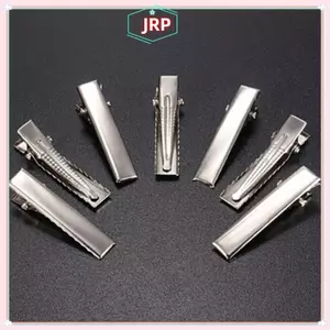 JRP 50 Chiếc Thời Trang Bạc Kim Loại Phẳng Kẹp Tóc Prong Kẹp Tóc Bằng Kim Loại Kẹp Tóc JRP