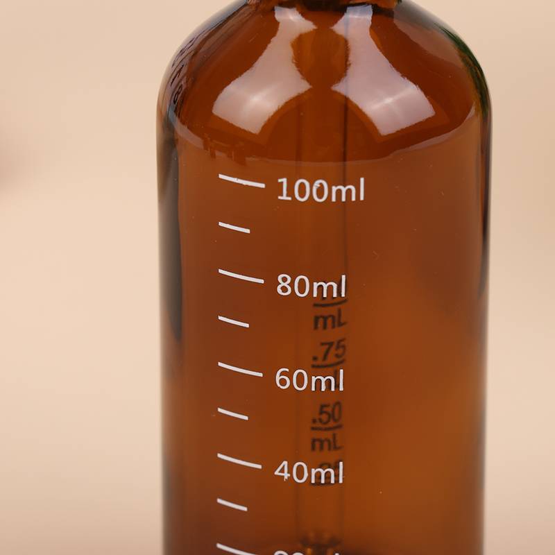 GOAY 5ml-100ml Chai nhỏ giọt có quy mô Thuốc thử Giọt mắt Kính màu hổ phách Hương liệu Chai pipet lỏng Chai có thể đổ lại Du lịch VN