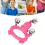 toyuvn Karlak Jingle Bell Rattle Đồ chơi âm nhạc để vui chơi trong các bữa tiệc hoặc biểu diễn Chất liệu nhựa (W209 Rose Red)