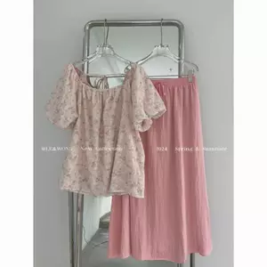 Size Lớn Béo MM Phong Cách Nhẹ Nhàng Mùa Hè Tính Khí Mỏng Hơn Nhìn Phù Hợp Với Phiên Bản Hàn Quốc Thêu Tay Áo Nữ