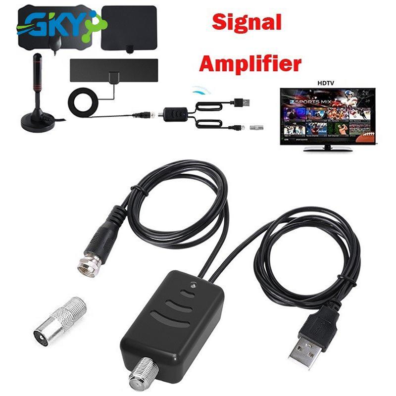 GKY GPS Ăng-ten định vị xe Bộ khuếch đại tín hiệu TV Ăng-ten Tăng cường Bộ điều chỉnh kỹ thuật số HDTV trong nhà Ăng-ten TV Bộ thu vệ tinh HD kỹ thuật số cho TV cáp GKY