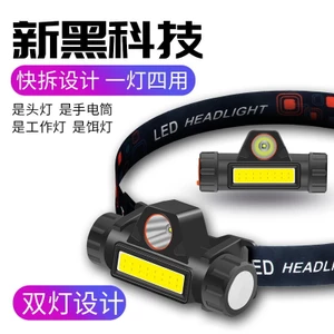 Đèn pha Led Đèn mạnh có thể sạc lại cob Đèn làm việc câu cá ban đêm ngoài trời siêu sáng với đèn pin chống nước nam châm