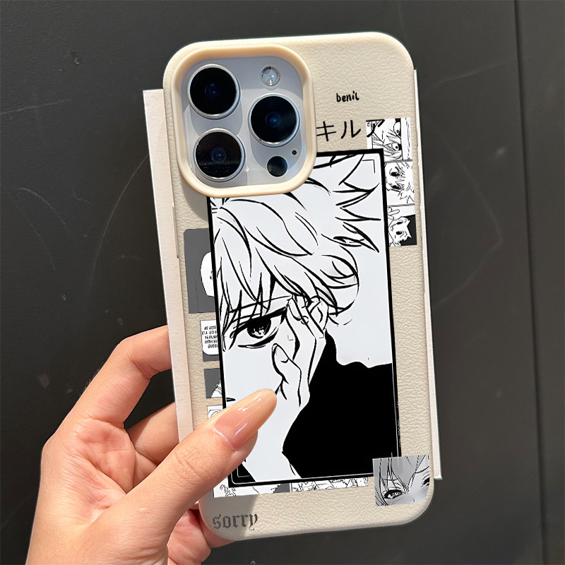 Ốp lưng cho iPhone 17 16 Pro Max 15 14 13 12 11 Hình ghép cậu bé Manga