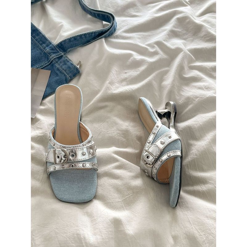 Hàn Quốc Retro Đế nâng cao 5.5cm Giày sandal nữ/2026 Phong Cách Mới  Thon gọn chân Giày đế xuồng