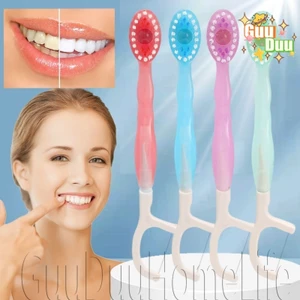 Bộ bàn chải đánh răng du lịch di động - Bàn chải đánh răng hạt nổ dùng một lần có bóng - Bàn chải đánh răng du lịch di động - Không cần rửa - Chăm sóc răng miệng du lịch / Giao hàng miễn phí