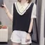 Áo thun nữ giảm béo mùa hè, áo thun ngắn tay cổ chữ V thời trang Hàn Quốc mới dành cho nữ