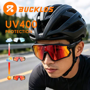 BUCKLOS Kính Đi Xe Đạp Quá Khổ UV400 Bảo Vệ Xe Đạp Kính Nam Nữ Sắc Thái Cho Xe Đạp Bóng Xe Đạp