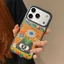Ốp Điện Thoại Hoa Mèo Đen Graffiti Cho iPhone 17 Pro Max 16 15 14 13 Vỏ Bảo Vệ Chống Sốc