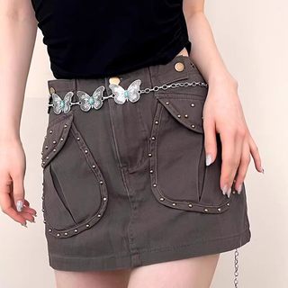 2026 Phong Cách Mới Cao Cấp Bướm Eo Dây Xích Nữ Pháp Retro Kim Loại Phù Hợp Với Dây Xích Eo