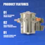 200 Amp Heavy Duty Hiệu suất công suất dòng điện cao Rơle cách ly pin kép Us 12V