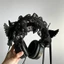SAMO Cosplay Mũ Đội Đầu, Ruy Băng Nơ Ren Gothic Cánh Thiên Thần Băng Đô, Gothic Ngọt Đầu Quấn Phụ Kiện Tóc