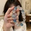 Vòng tay thạch anh trong suốt Aquamarine tự nhiên dành cho nữ Ins Vòng tay đính cườm thủ công thanh lịch sang trọng