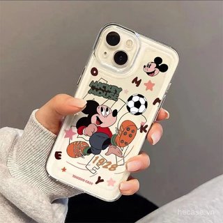 Ốp Điện Thoại Trong Suốt Phong Cách Mới Hoạt Hình Chơi Bóng Đá Qiqi Thích Hợp Cho iPhone 12 13 14 15 Promax 16 17 Promax xr xs 11promax 12promax 13pro 14pro Ốp Chống Sốc Linh Hoạt