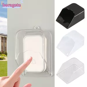 BORAGETE 1 Bộ Vỏ Bảo Vệ Nút Chuông Cửa, Vỏ Chống Thấm Nước Chuông Cửa Không Dây Đa Năng, Vỏ Chuông Cửa Trong Suốt Bền Đẹp Ngoài Trời Nhà