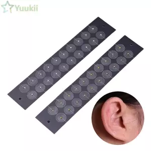 YUUKII 20 Miếng Dán Hạt Tai, Miếng Dán Châm Cứu Tai Hạt Thoáng Khí, Điểm Áp Lực Sức Khỏe Bấm Huyệt Hạt Auriculotherapy Miếng Dán Auriculotherapy
