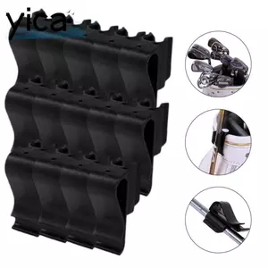 YICA 14 Chiếc Giá Đỡ Câu Lạc Bộ Golf, Kẹp Tổ Chức Câu Lạc Bộ Kẹp Thiết Kế Nhỏ Gọn, Tiết Kiệm Không Gian Màu Đen Đa Trượt Bộ Chất Liệu Nhựa Túi Golf Kẹp Túi Golf Bảo Quản
