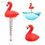 Jfory Nhiệt Kế Bể Bơi Nổi Chống Vỡ Flamingo Đo Nhiệt Kế Nước Cho Lót Bể Bơi Tắm Đá Bồn Tắm Nước Nóng Tắm Cá Ao