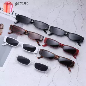 Kính râm GAVESTO Retro Vuông UV400 Xu hướng Khung nhỏ
