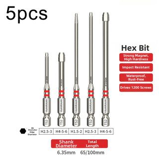 ⭐GROUS⭐Screwdriver Bit Set Magnetic Core Pagoda-shaped Socket Precision Machined