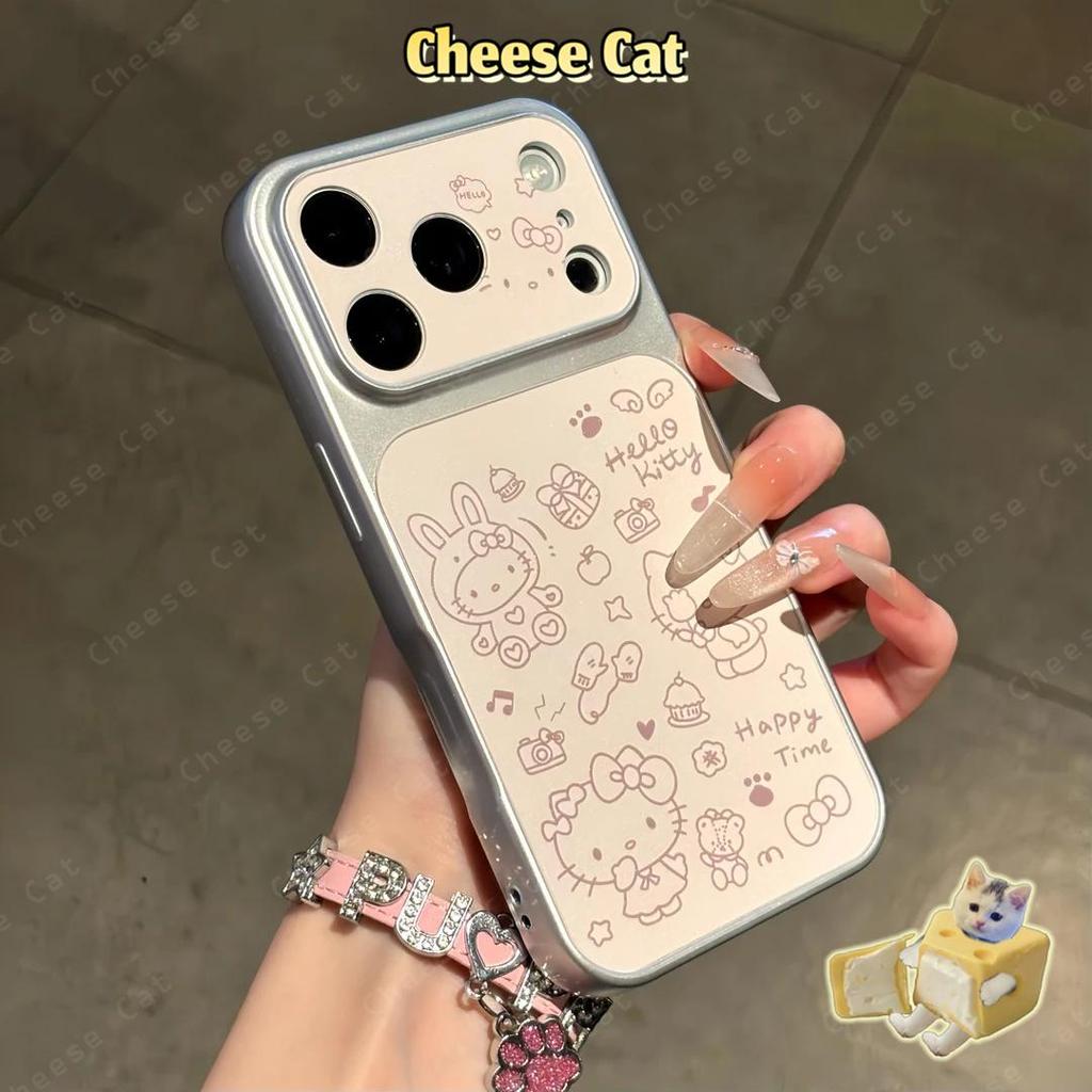 Đổi thành 17 Pro Max Ốp điện thoại da mèo Kitty ngộ nghĩnh cho iPhone 13 14 15 16 12 11 17 Pro Max Xs XR